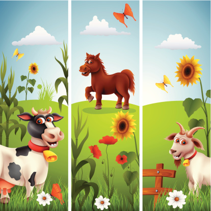 Banners with Farm Animals