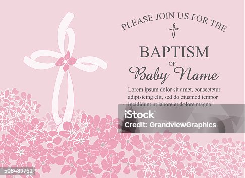 Free Printable Baptism Invitation Template from media.istockphoto.com