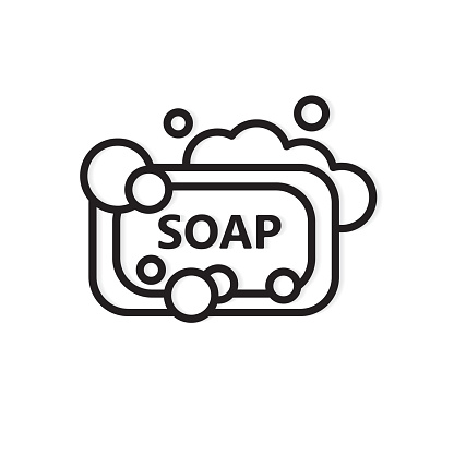 bar soap with bubbles