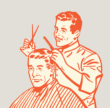 Barber Giving Haircut
