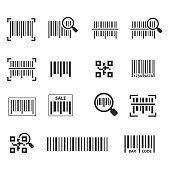 Barcode icon set