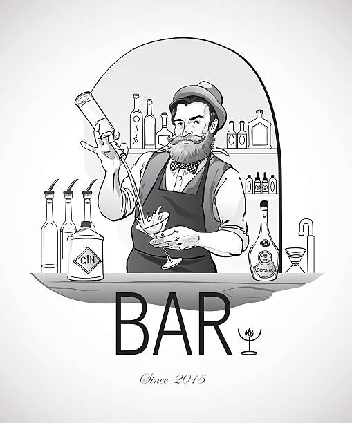 Bartender Clip Art, Vector Images & Illustrations - iStock