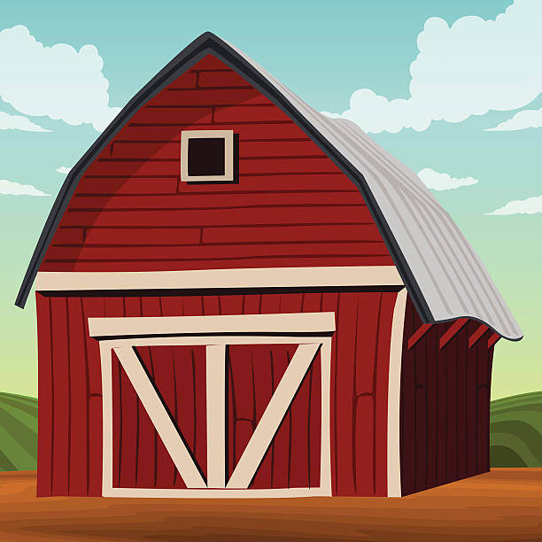 Royalty Free Red Barn Clip Art, Vector Images