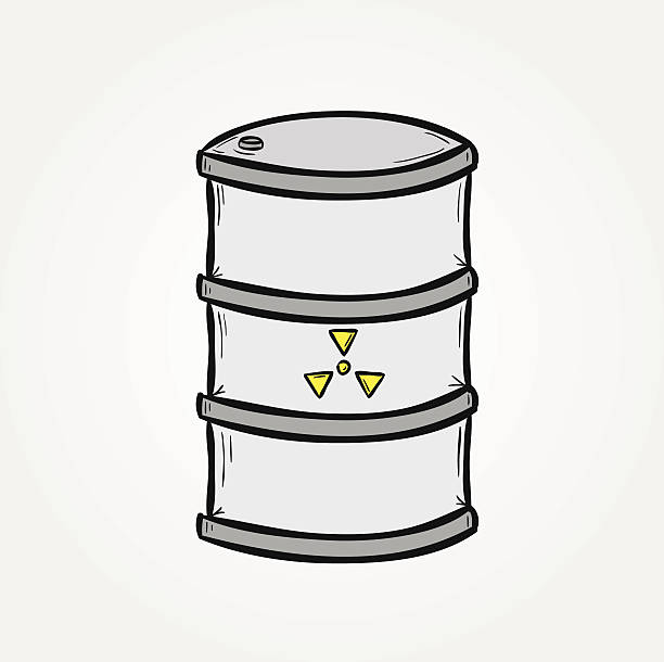 Royalty Free Drawing Of The Toxic Waste Barrel Clip Art ...