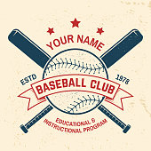 istock Baseball club badge. Vector illustration. Concept for shirt or logo, print, stamp or tee. 1025489328