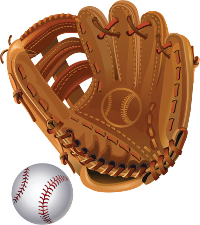 baseball glove and Ball