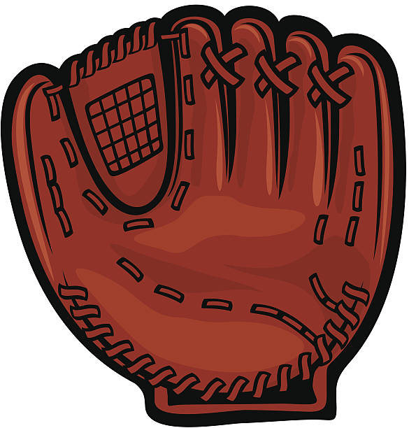 Brown Baseball Gloves Illustrations, RoyaltyFree Vector