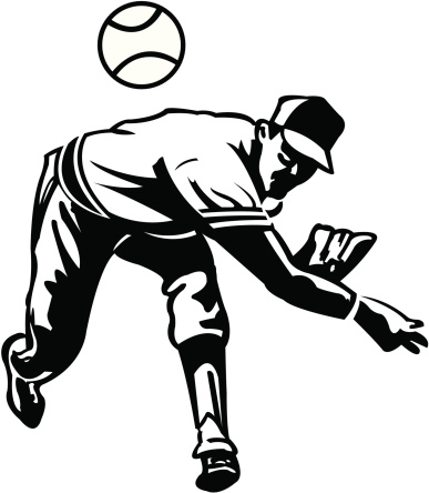 Baseball Pitcher - Pitching Ball