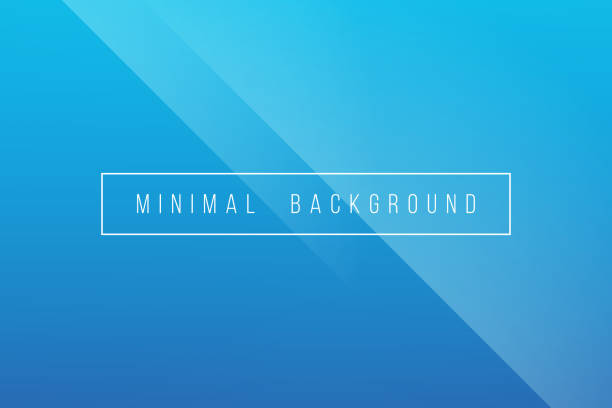 podstawowe niebieski minimalny elegancki abstrakcyjny lineer zagniecenie wzór wektor tło - blue background stock illustrations