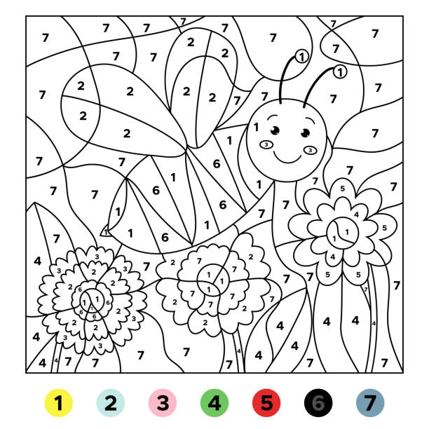 Numbers Worksheet Illustrations, Royalty-Free Vector Graphics & Clip ...