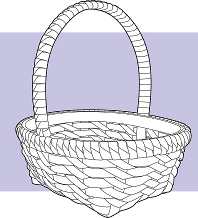 Basket Line Art