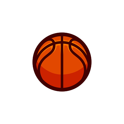 basketball isolated on white background