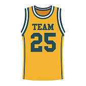 istock Basketball Jersey Icon on Transparent Background 1283974619