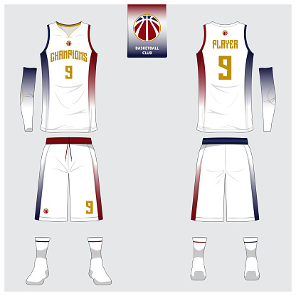 Download Basketball Jersey Or Sport Uniform Shorts Socks Template ...