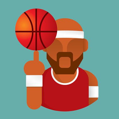  basketball player icon vector vector