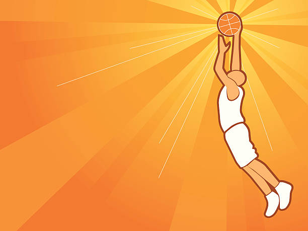 Basketball theme vector art illustration