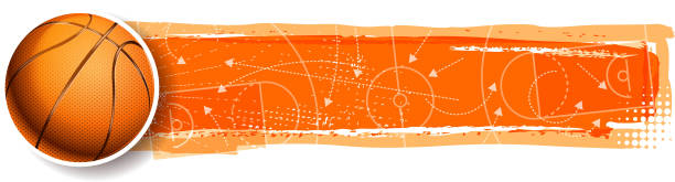 basketball winning planning drawing of vector blank basketball banner.This file was recorded with adobe illustrator cs4 transparent.EPS10 format. basketball hoop stock illustrations