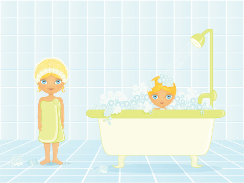 Bath time kids