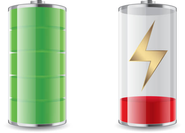 stockillustraties, clipart, cartoons en iconen met battery charging - battery