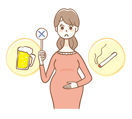 Be careful with alcohol and tobacco during pregnancy