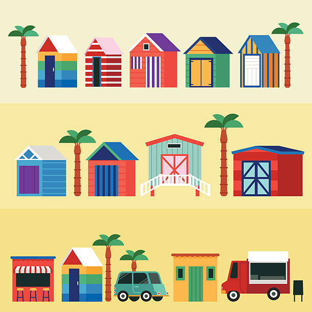Beach House Illustrations, Royalty-Free Vector Graphics ...