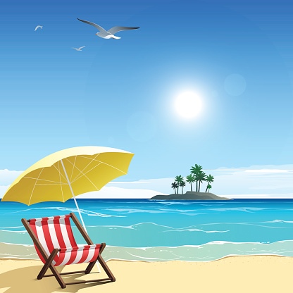 Beach Stock Illustration - Download Image Now - iStock