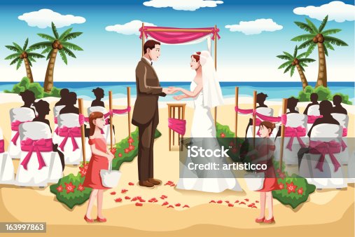 istock Beach wedding 163997863