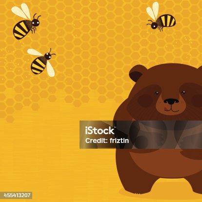 istock Bear and bees 455413207