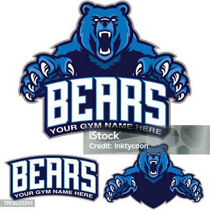 istock Bear Gym design. Great addition to any gym branding. 1193520241