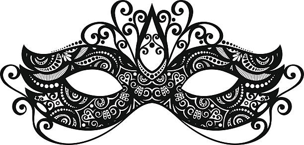 ilustrações de stock, clip art, desenhos animados e ícones de linda máscara de baile - carnival mask