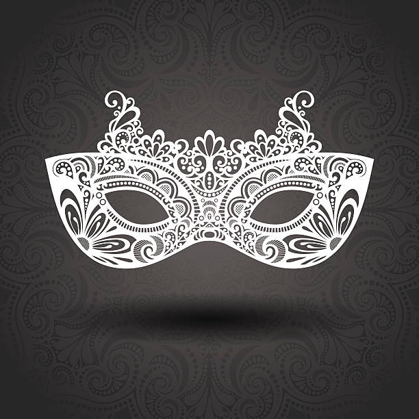 illustrazioni stock, clip art, cartoni animati e icone di tendenza di bella maschera per ballo in maschera (vettore) - venice