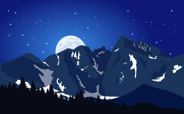 Mountain Wallpaper Dark Blue Mountain Wallpaper