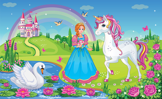 https://media.istockphoto.com/vectors/beautiful-princess-with-white-unicorn-and-swan-fairytale-background-vector-id1253533504?k=6&m=1253533504&s=170667a&w=0&h=eD2DuTH1THkEPR2utOOnPh7Hel0DUhPEcDwrkJ076bQ=