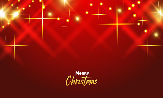 Beautiful Red Merry Christmas background