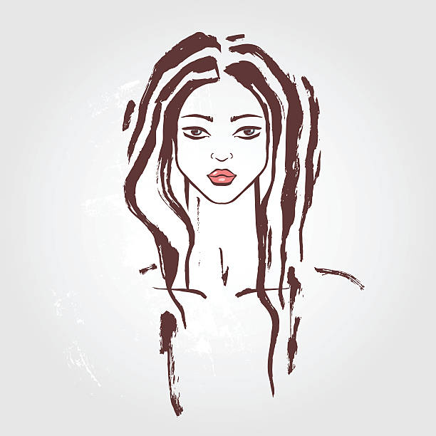 Best Dreadlocks Woman Illustrations Royalty Free Vector