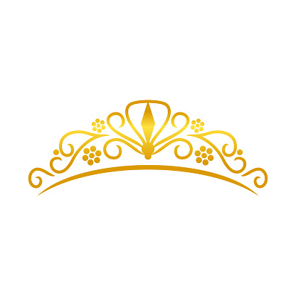 Beauty Golden Tiara Crown Design Stock Illustration Download Image Now Istock