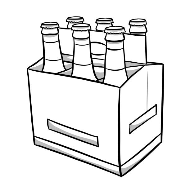 Beer Six Pack Illustrations, Royalty-Free Vector Graphics & Clip Art