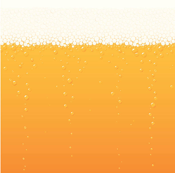 Beer bubbles vector art illustration