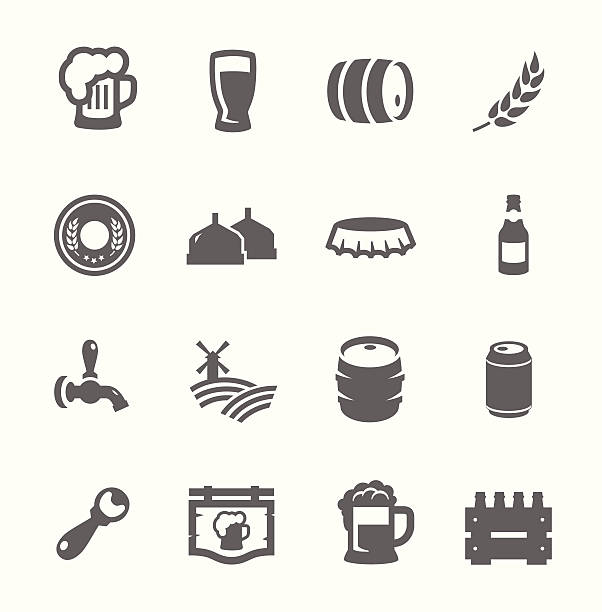 ビールのアイコン - ミニ樽点のイラスト素材／クリップアート素材／マンガ素材／アイコン素材