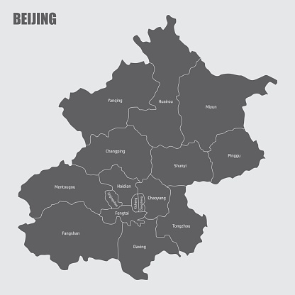 Beijing administrative map
