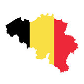istock Belgium flag map 960714578