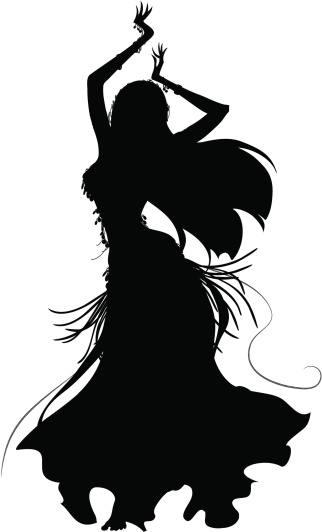 Belly Dancer Silhouette Stock Illustration - Download Image Now - iStock