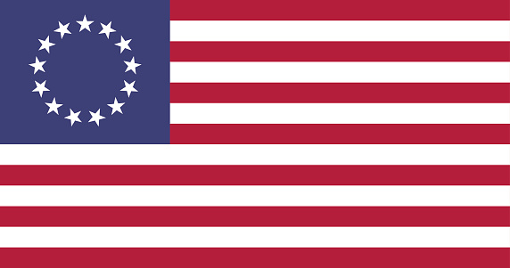 Download Usa Betsy Ross Flag Flat Stock Illustration - Download ...