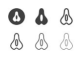 Bicycle Saddle Icons Multi Series Vector EPS File.