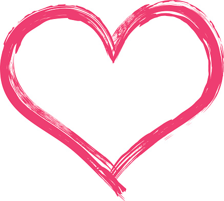 Big pink heart illustration