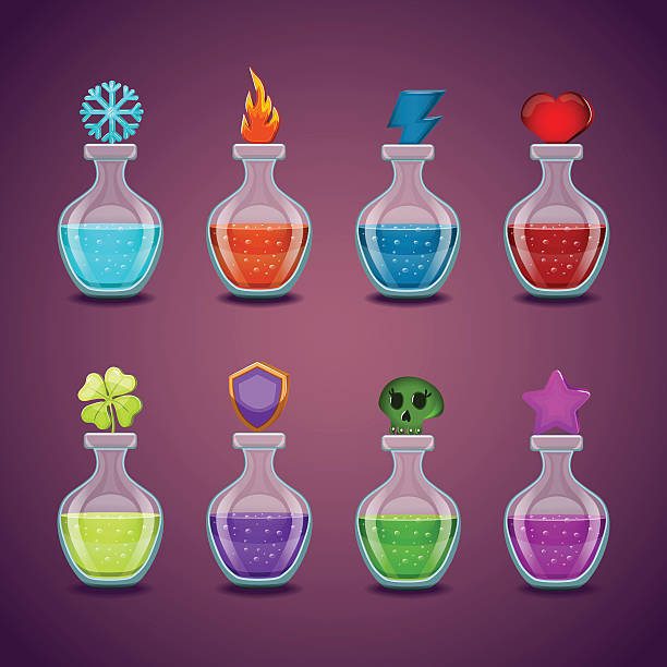 Clip Art Of A Magic Potion Bottles Illustrations, Royalty-Free Vector ...