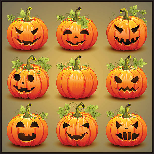 Pumpkin Carving Illustrations, Royalty-Free Vector Graphics & Clip Art ...