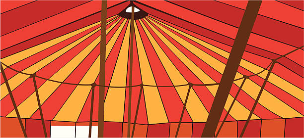 Inside Circus Tent Illustrations Royalty Free Vector