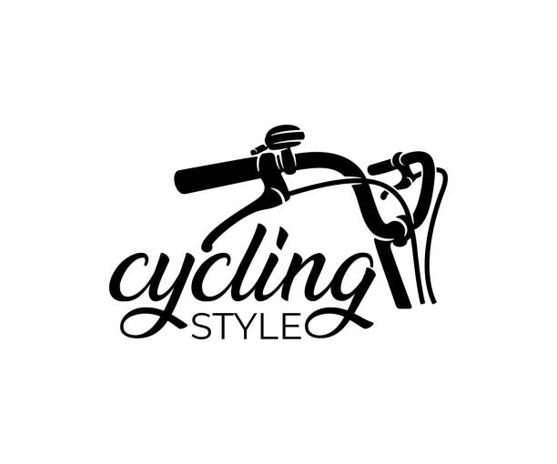 자전거와 자전거 핸들, 디자인. 자전거, 사이클 또는 벨로시페드, 벡터 디자인 및 일러스트레이션 - 두발자전거 stock illustrations