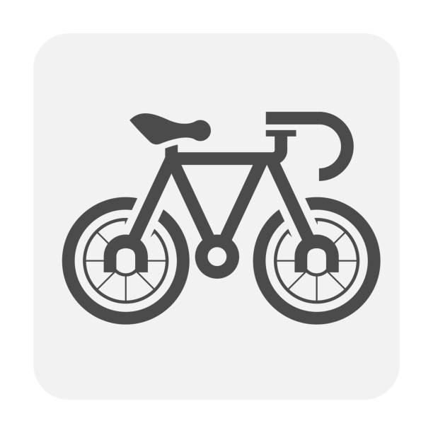 ilustrações, clipart, desenhos animados e ícones de ícone da bicicleta preto - estádio e camera